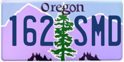 OR license plate 162SMD