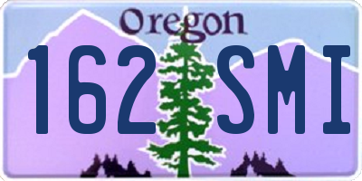 OR license plate 162SMI