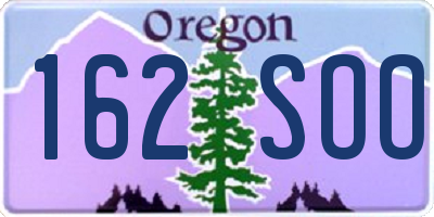 OR license plate 162SOO