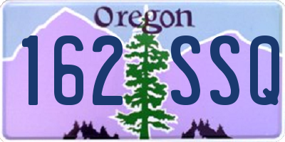 OR license plate 162SSQ