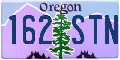 OR license plate 162STN