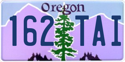 OR license plate 162TAI