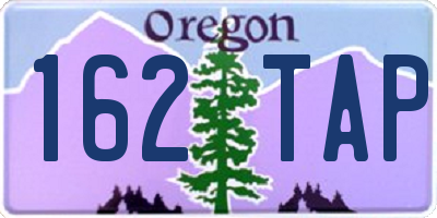 OR license plate 162TAP