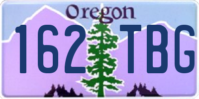 OR license plate 162TBG