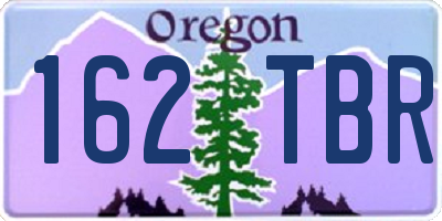 OR license plate 162TBR