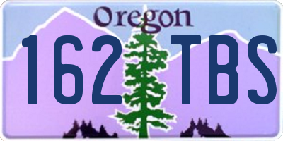 OR license plate 162TBS