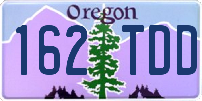 OR license plate 162TDD