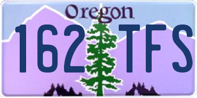 OR license plate 162TFS