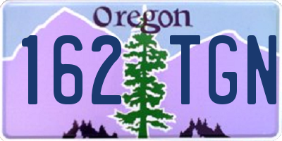 OR license plate 162TGN