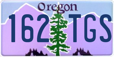 OR license plate 162TGS