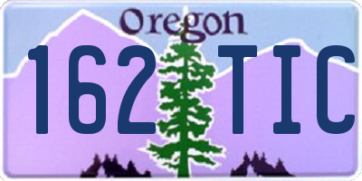 OR license plate 162TIC