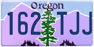 OR license plate 162TJJ