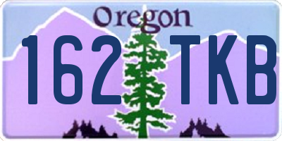 OR license plate 162TKB