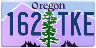 OR license plate 162TKE