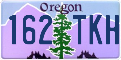 OR license plate 162TKH