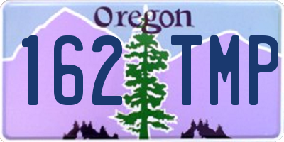 OR license plate 162TMP