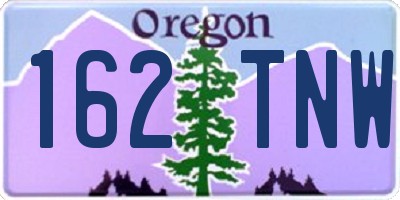 OR license plate 162TNW