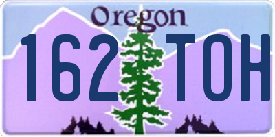 OR license plate 162TOH