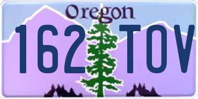OR license plate 162TOV