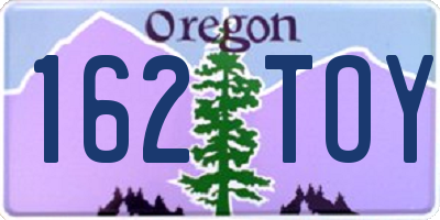 OR license plate 162TOY
