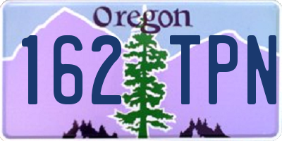 OR license plate 162TPN
