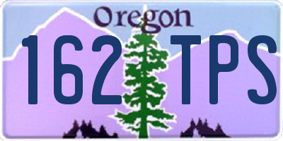 OR license plate 162TPS