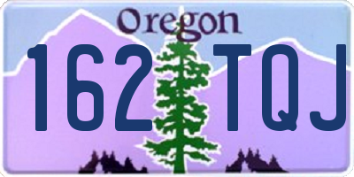 OR license plate 162TQJ