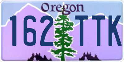 OR license plate 162TTK