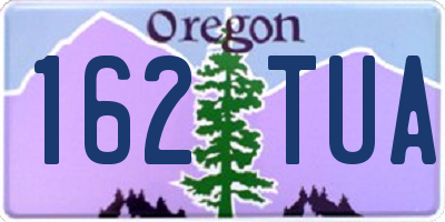 OR license plate 162TUA