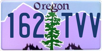 OR license plate 162TVV