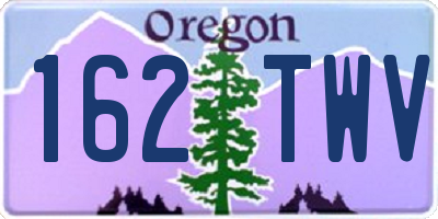 OR license plate 162TWV