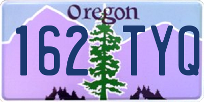OR license plate 162TYQ