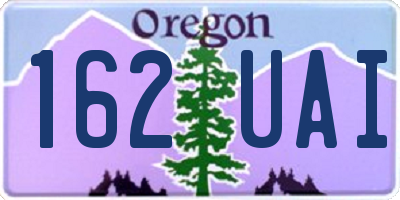 OR license plate 162UAI