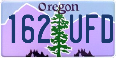 OR license plate 162UFD