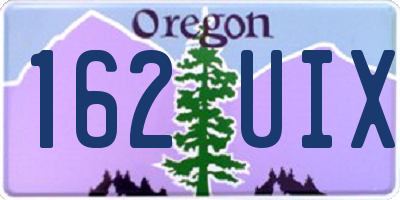 OR license plate 162UIX