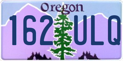 OR license plate 162ULQ