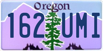 OR license plate 162UMI