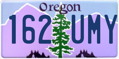 OR license plate 162UMY