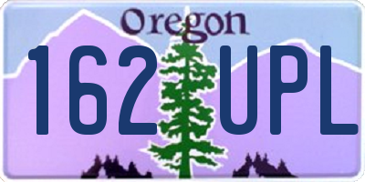 OR license plate 162UPL