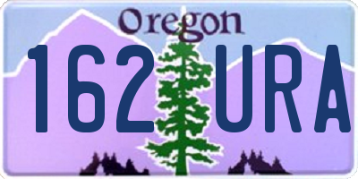 OR license plate 162URA