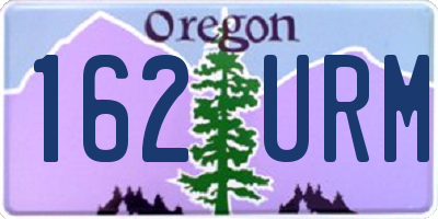 OR license plate 162URM