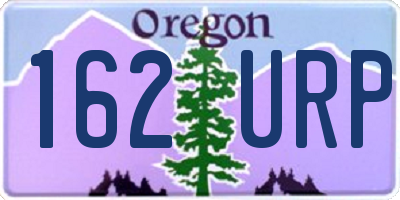 OR license plate 162URP