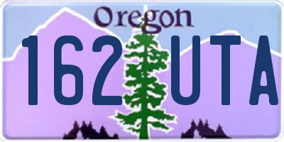 OR license plate 162UTA