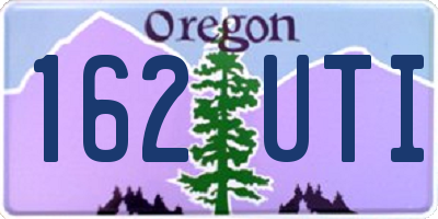 OR license plate 162UTI