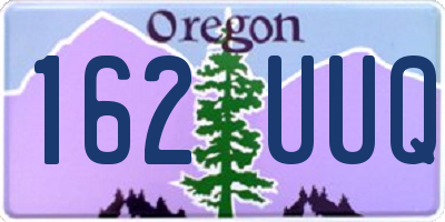 OR license plate 162UUQ