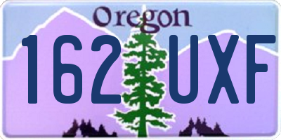 OR license plate 162UXF
