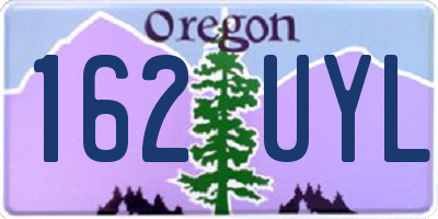 OR license plate 162UYL