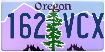 OR license plate 162VCX