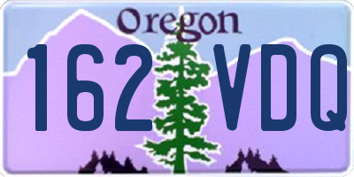 OR license plate 162VDQ