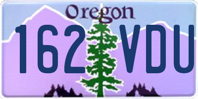OR license plate 162VDU